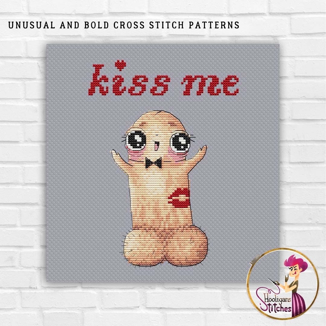 Kiss Me Cross Stitch Pattern фото 4