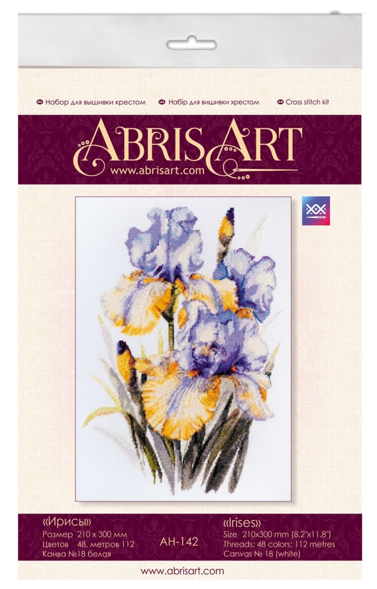Tender Irises Cross Stitch Kit фото 6