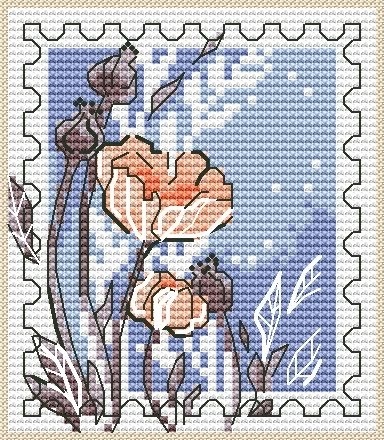 Post Stamp 4 Cross Stitch Pattern фото 1