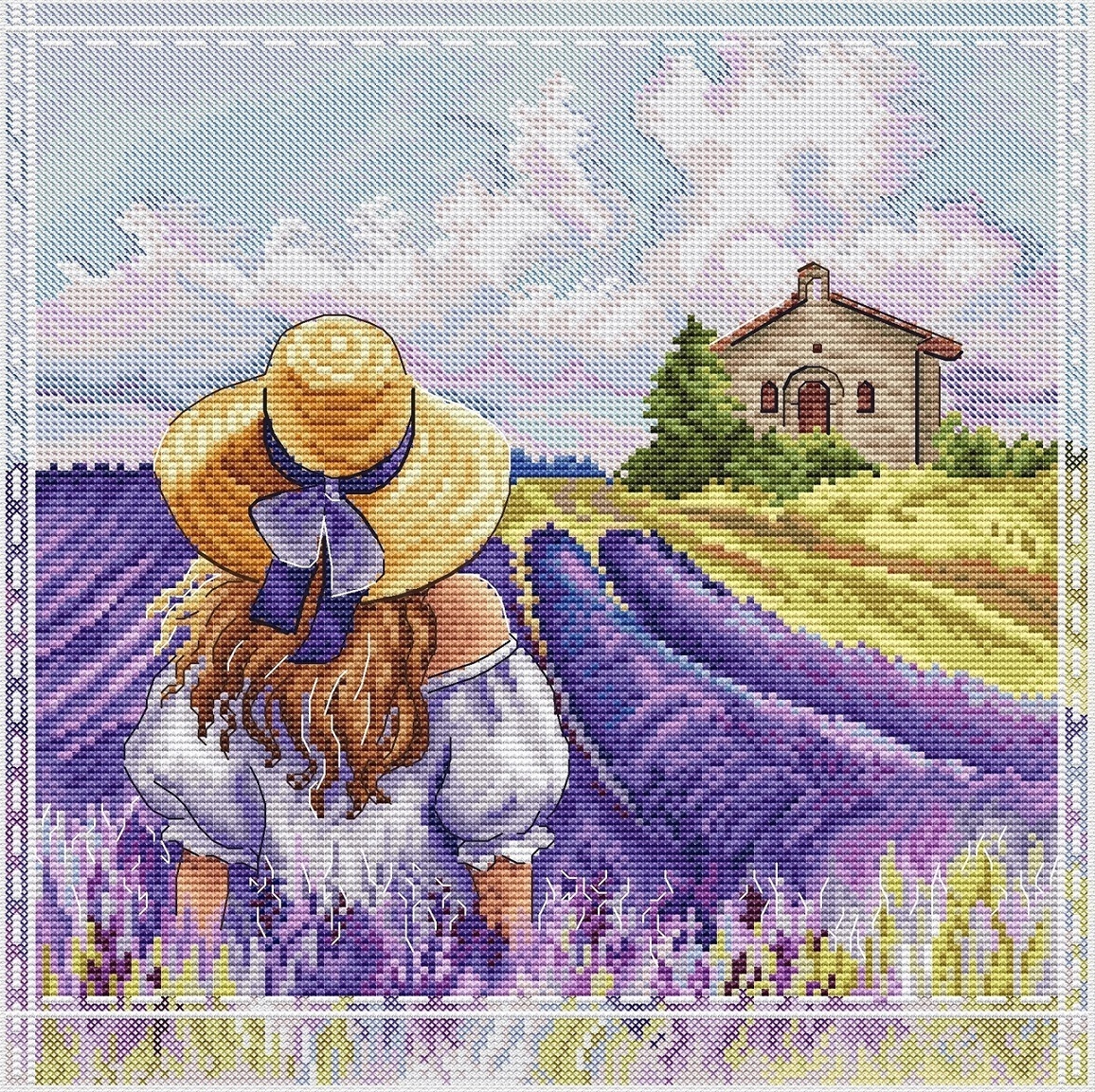Dreams in Lavender Cross Stitch Pattern фото 1