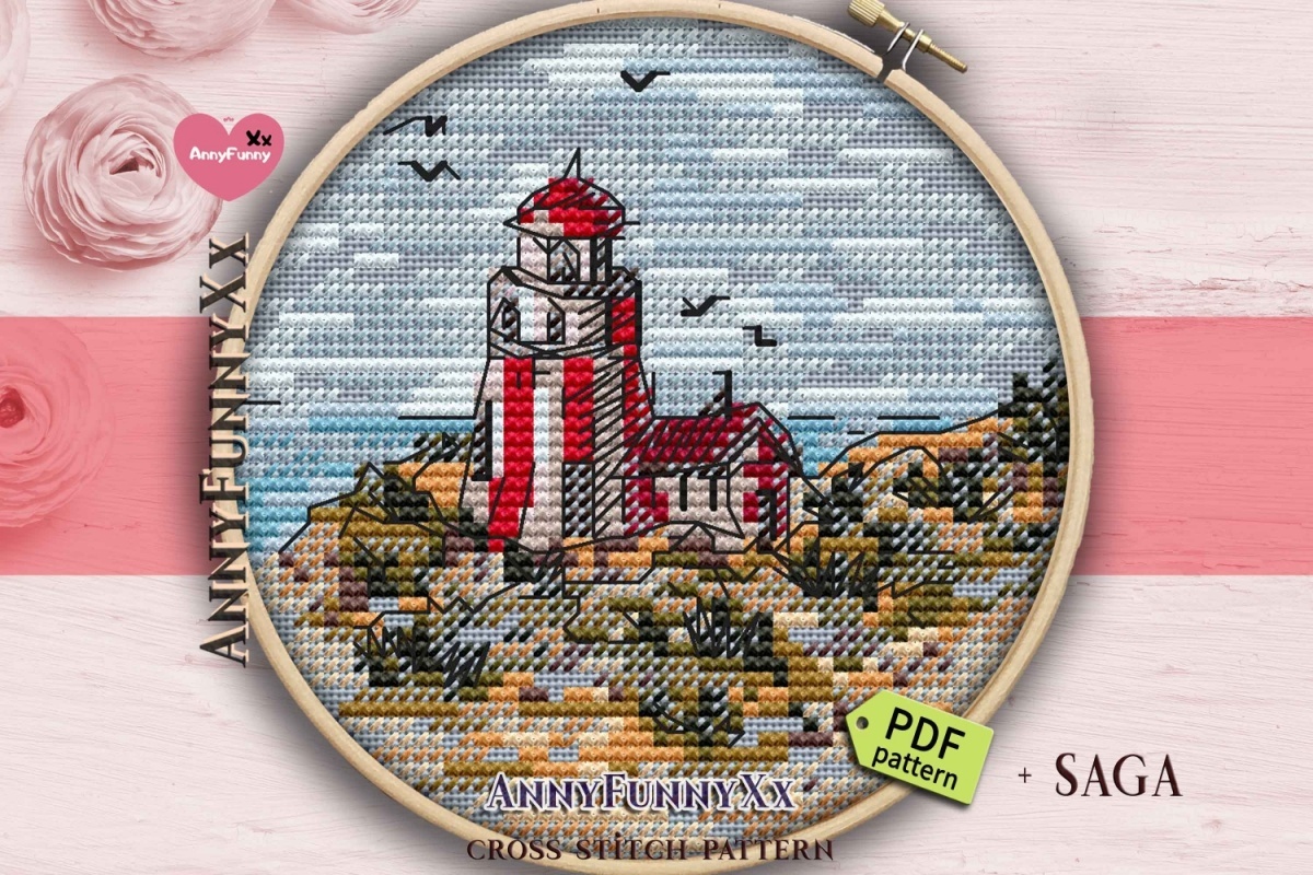 Small Lighthouse 6 Cross Stitch Pattern фото 1