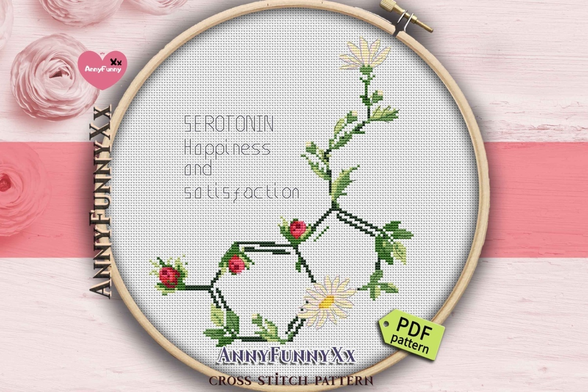 Serotonin Cross Stitch Pattern фото 2