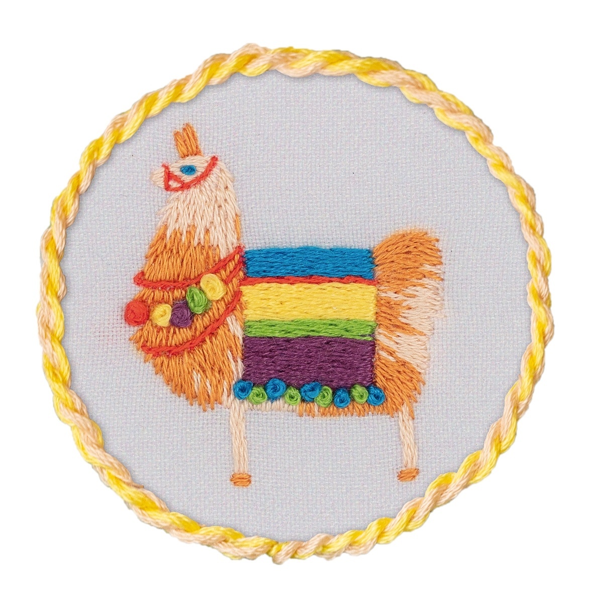 Llama Brooch Embroidery Kit фото 1