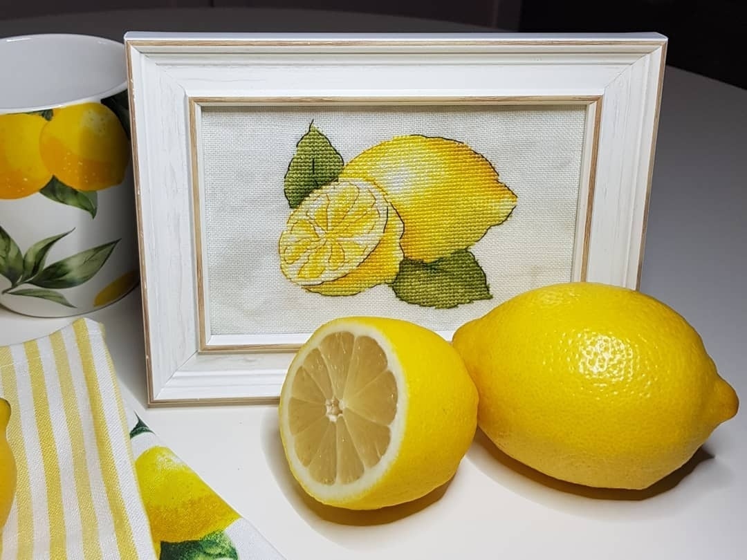 Lemon Slice Cross Stitch Pattern фото 3