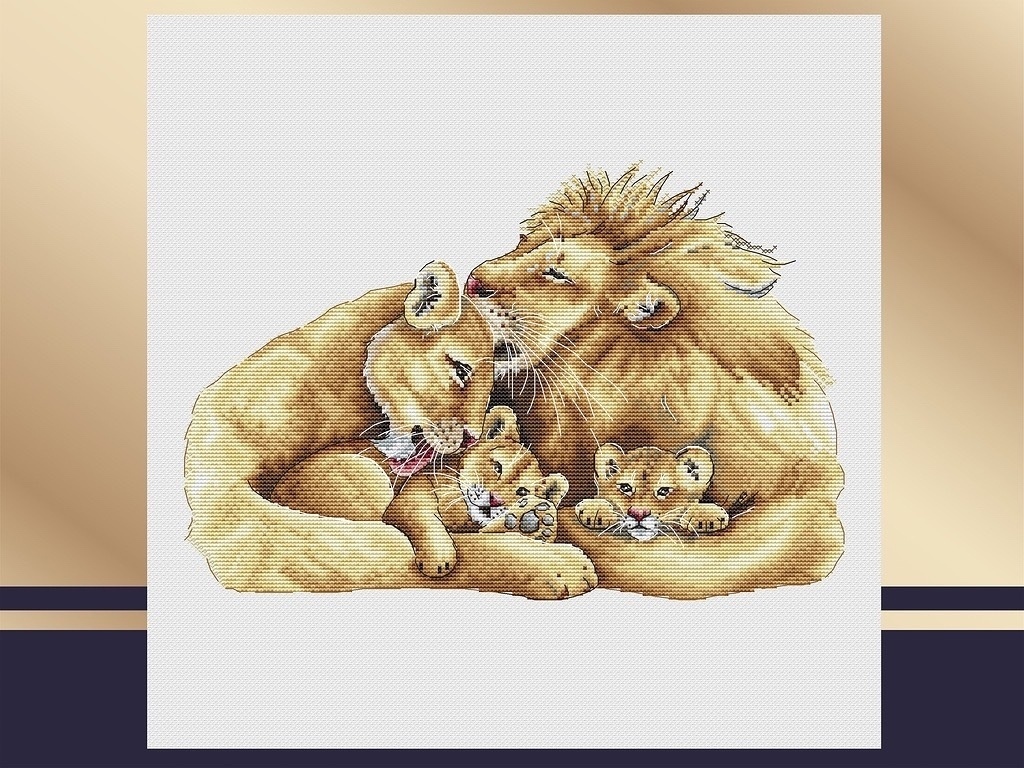 Lion's Pride Cross Stitch Pattern фото 1