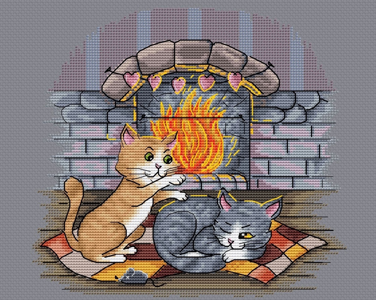 Ginger And Ash. February Cross Stitch Pattern фото 5