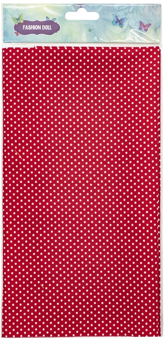 Red Small Polka Dots Patchwork Fabric фото 2