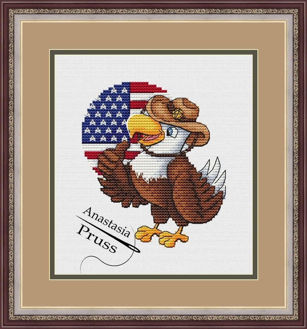 American Eagle Cross Stitch Pattern фото 2