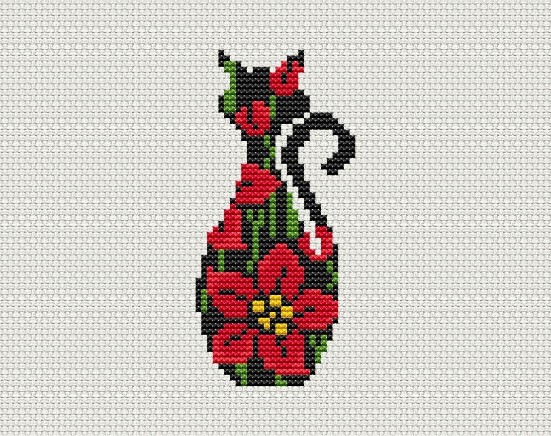 Cat 21 Cross Stitch Pattern фото 1