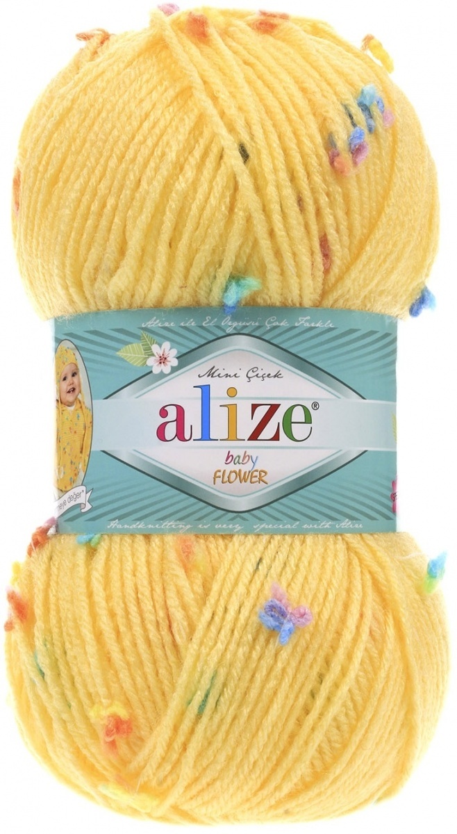 Alize Baby Flower, 94% Acrylic, 6% Polyamide 5 Skein Value Pack, 500g фото 7
