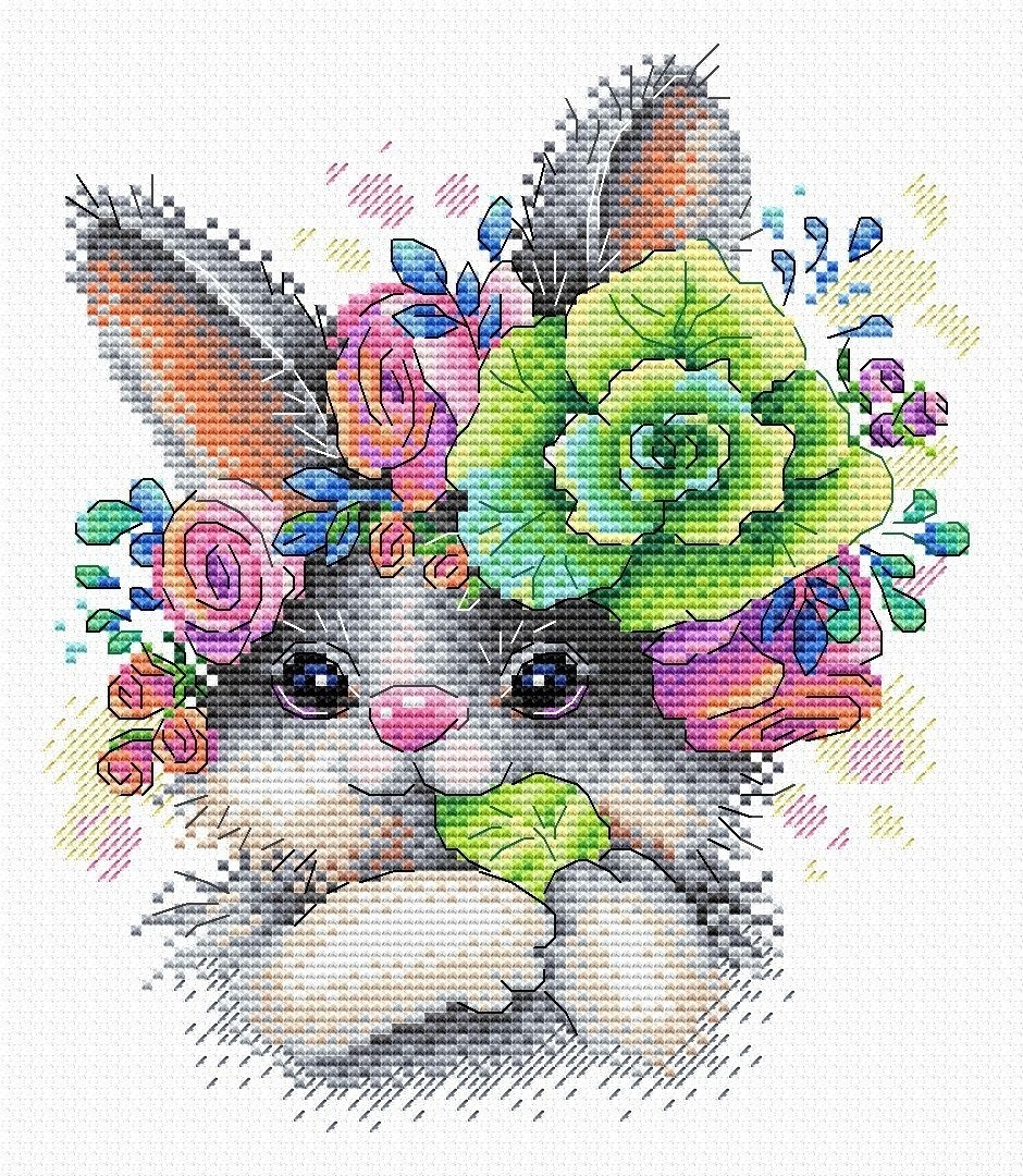 Charming Rabbit Cross Stitch Kit фото 1