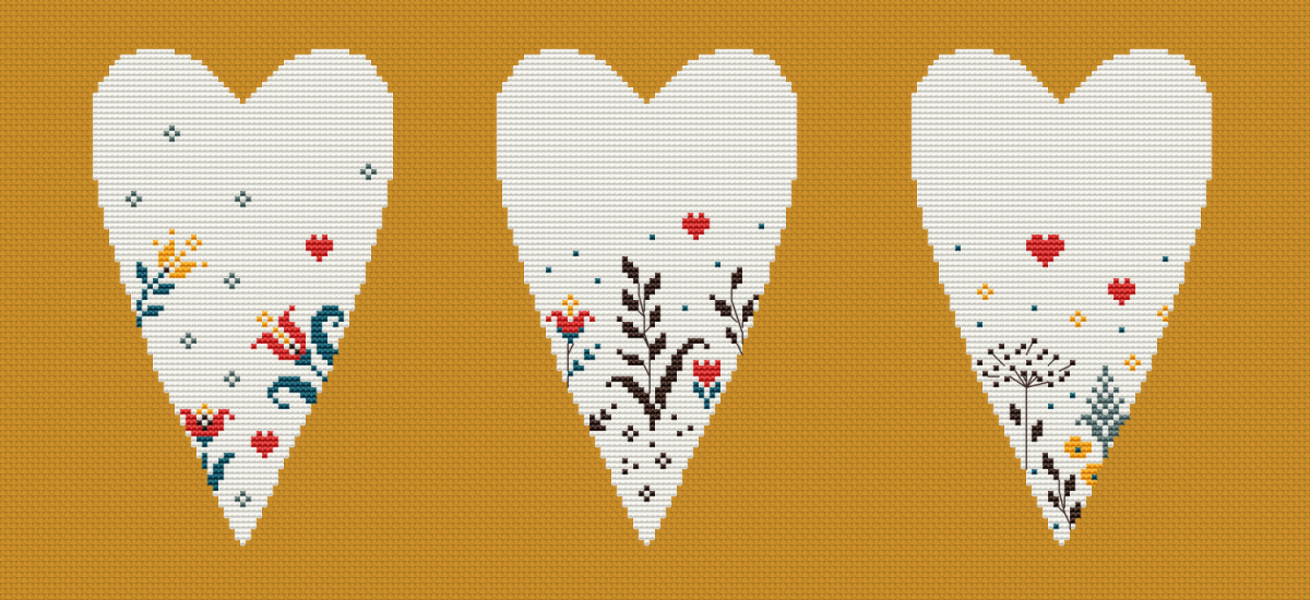 Spring in the Heart Cross Stitch Chart фото 1