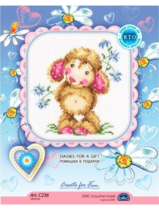 Daisies for a Gift Cross Stitch Kit фото 2
