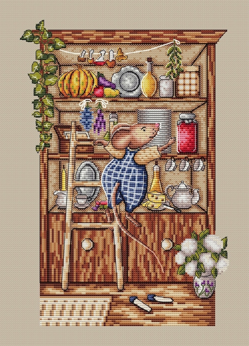 Thrifty Mouse Cross Stitch Pattern фото 2