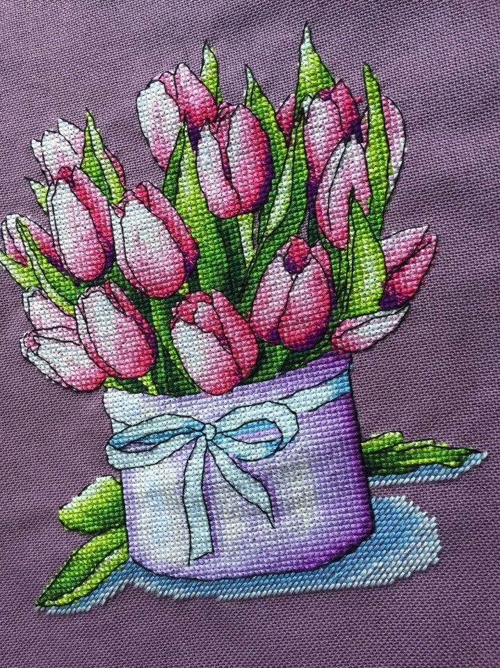 A Spring Bouquet Cross Stitch Pattern фото 2