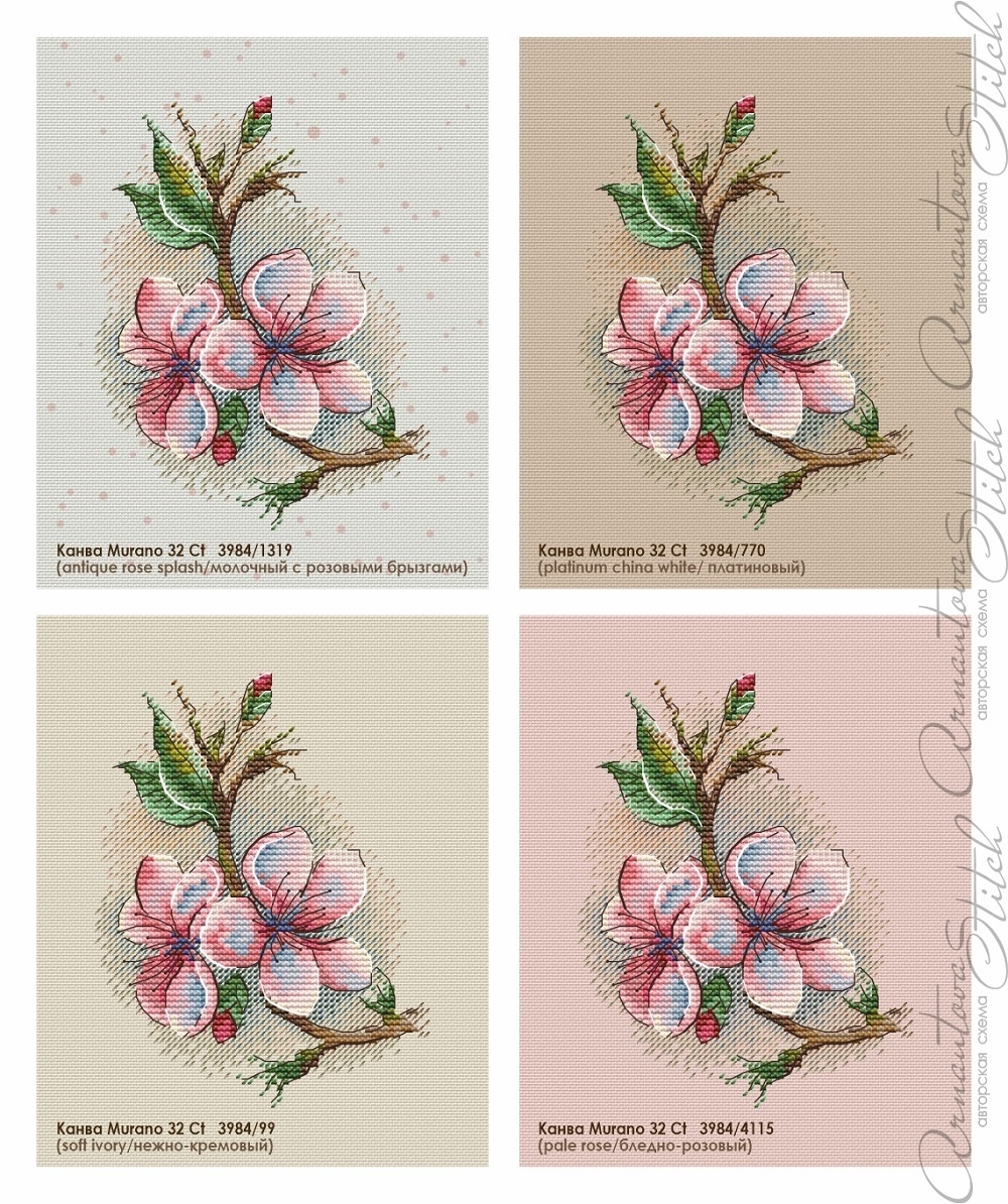 Apple Tree Flower Cross Stitch Pattern фото 5