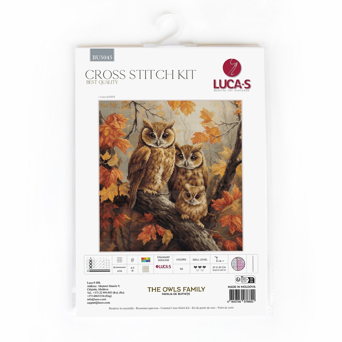 The Family of Owls Cross Stitch Kit фото 2