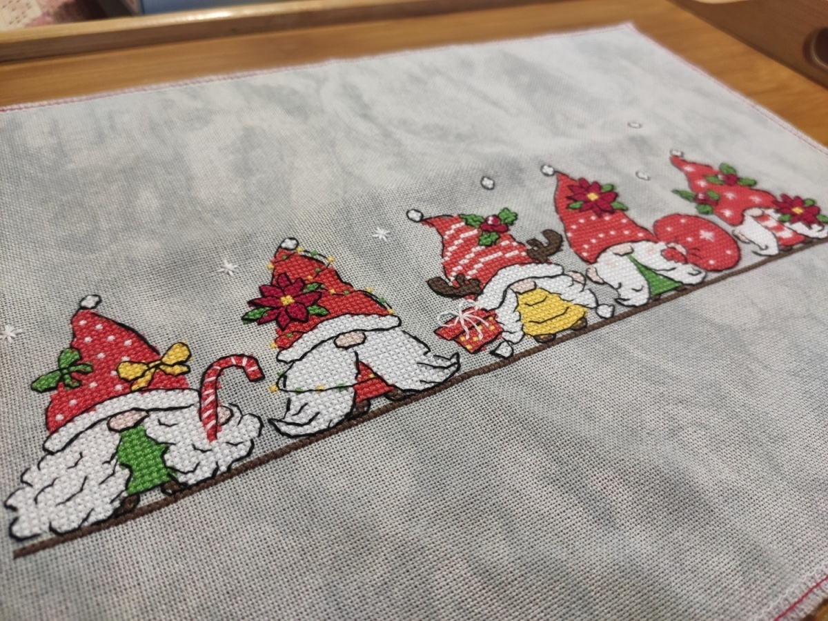 Christmas Festive Gnomes Cross Stitch Pattern фото 4