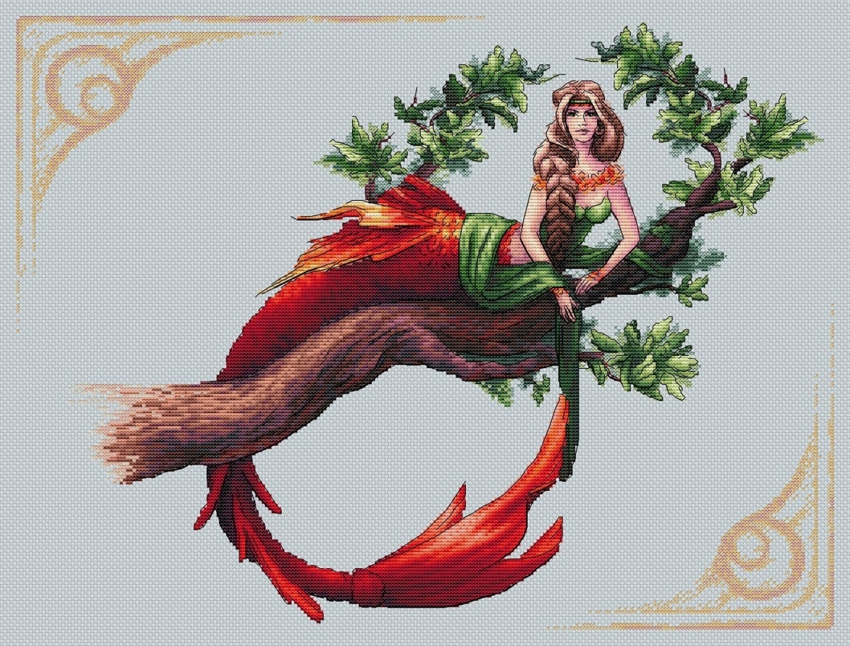 Fairytale Mermaid Cross Stitch Pattern фото 4