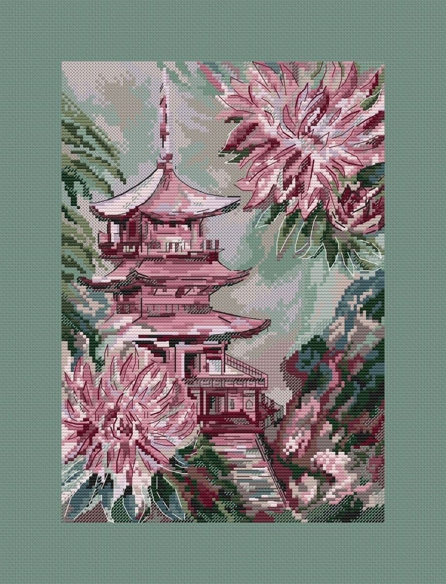 Oriental Motifs Cross Stitch Pattern фото 3
