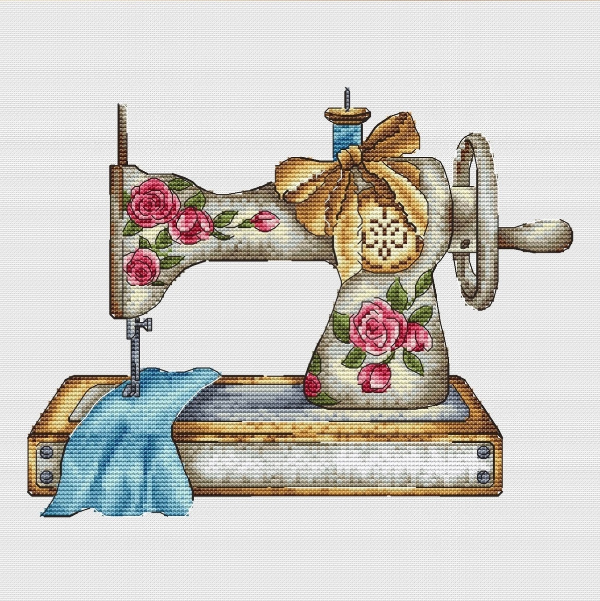 A Sewing Machine Cross Stitch Pattern фото 1