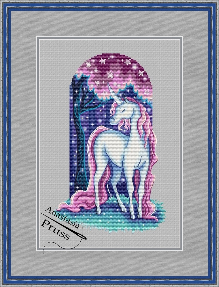 Dream of a Unicorn Cross Stitch Pattern фото 1