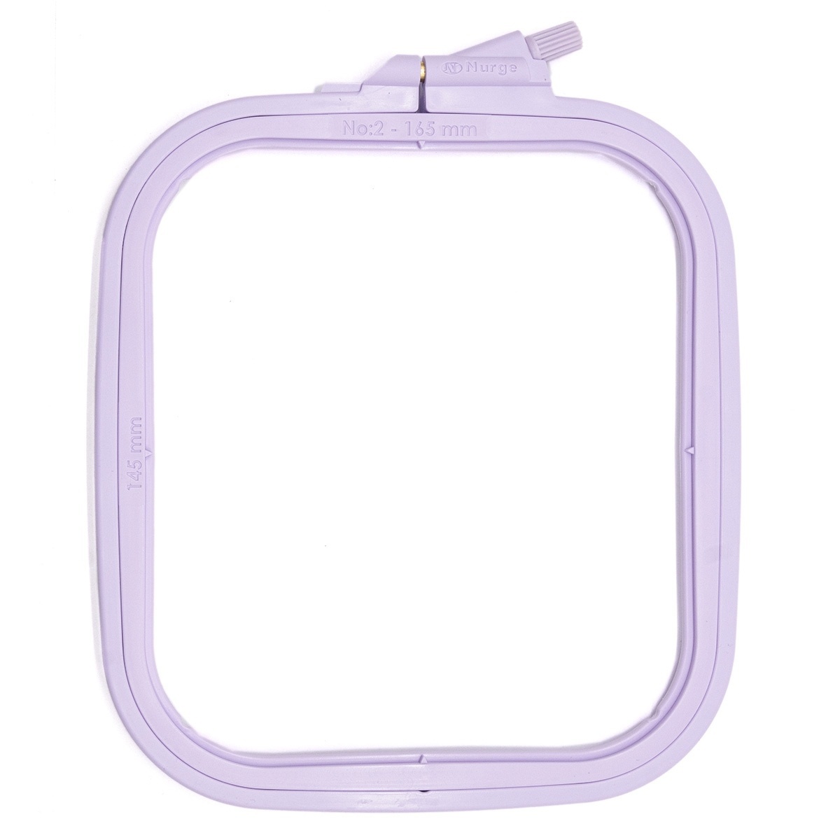 Screwed Plastic Embroidery Hoops 14,5x16,5cm. lilac фото 1