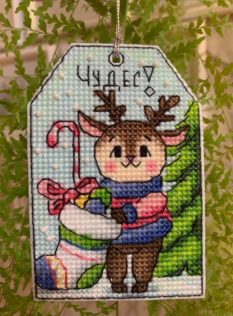 Christmas Tags. Deer Cross Stitch Pattern фото 4