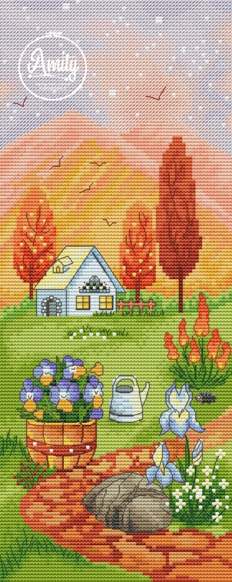 Autumn Sweet Home Cross Stitch Pattern фото 1