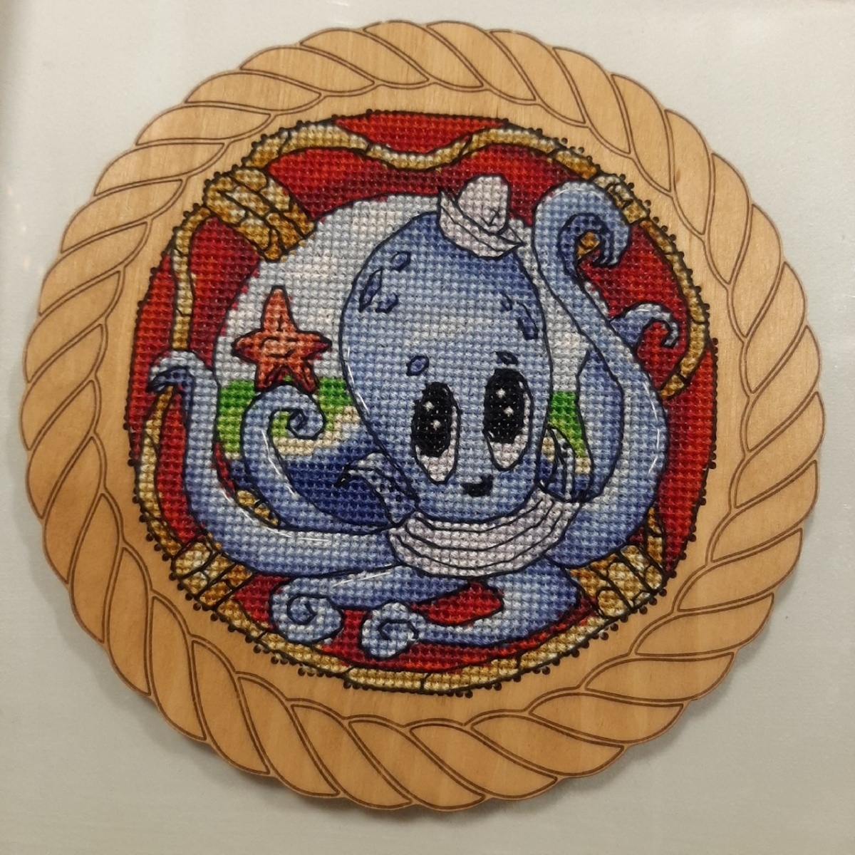 Sailor Octopus Cross Stitch Pattern фото 5