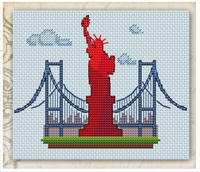 New York Cross Stitch Pattern фото 1