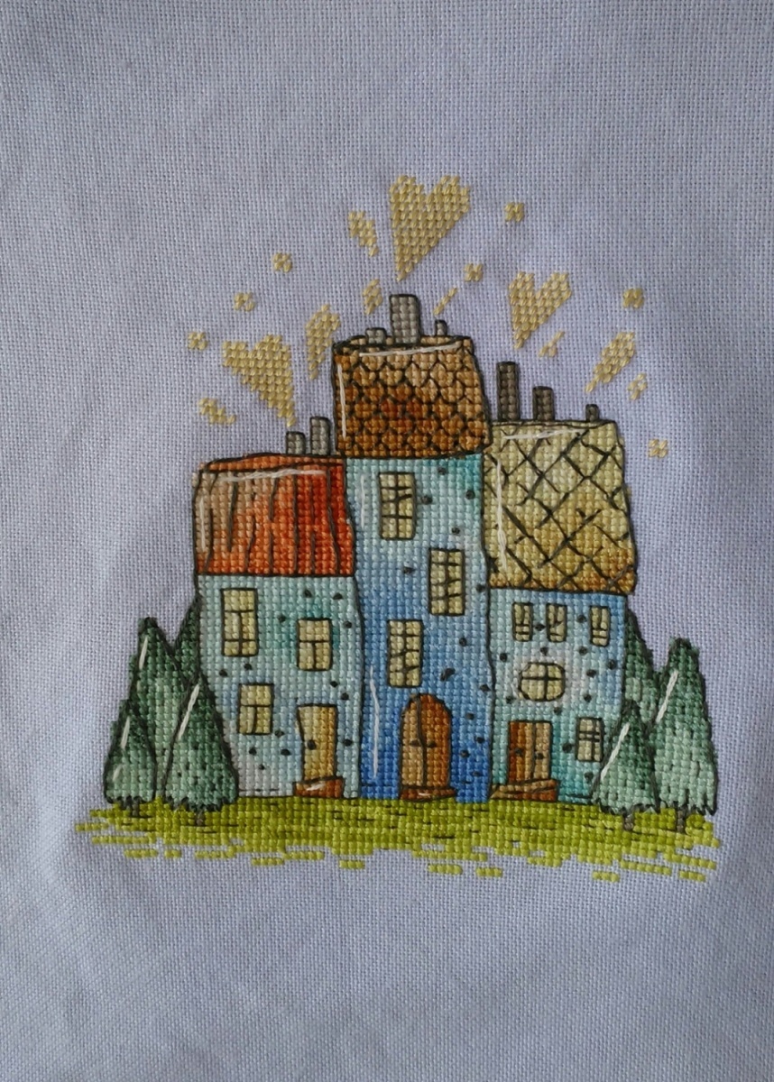 Houses Cross Stitch Chart фото 3