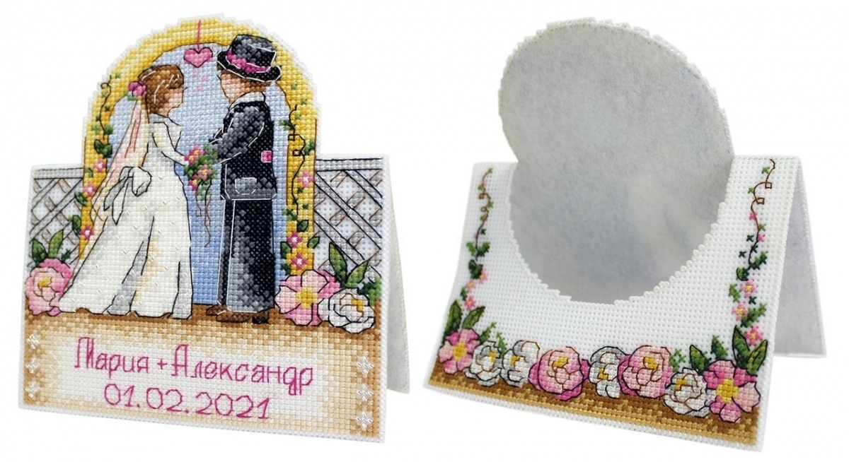Wedding Card Cross Stitch Kit фото 1
