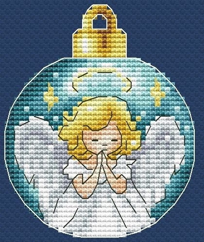 Christmas Bauble. Angel Cross Stitch Pattern фото 1