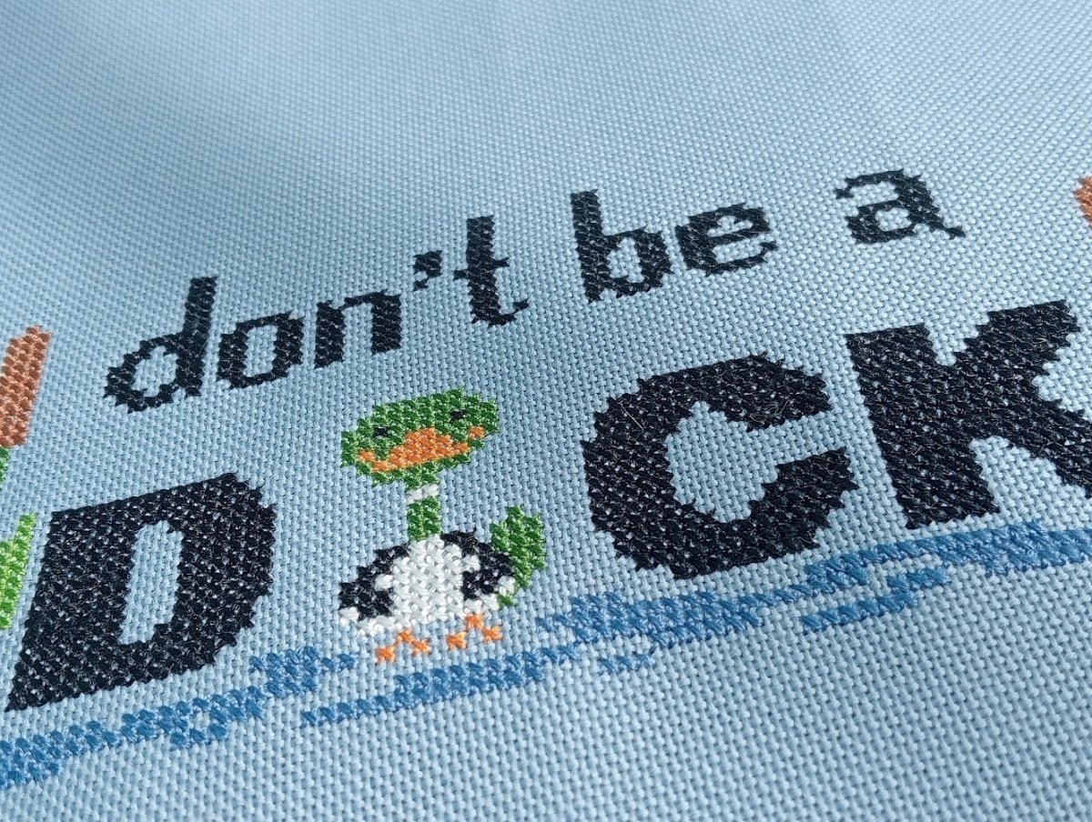 Don`t be a Duck Cross Stitch Pattern фото 6