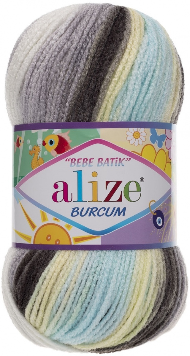 Alize Burcum Bebe Batik 100% Acrylic, 5 Skein Value Pack, 500g фото 11