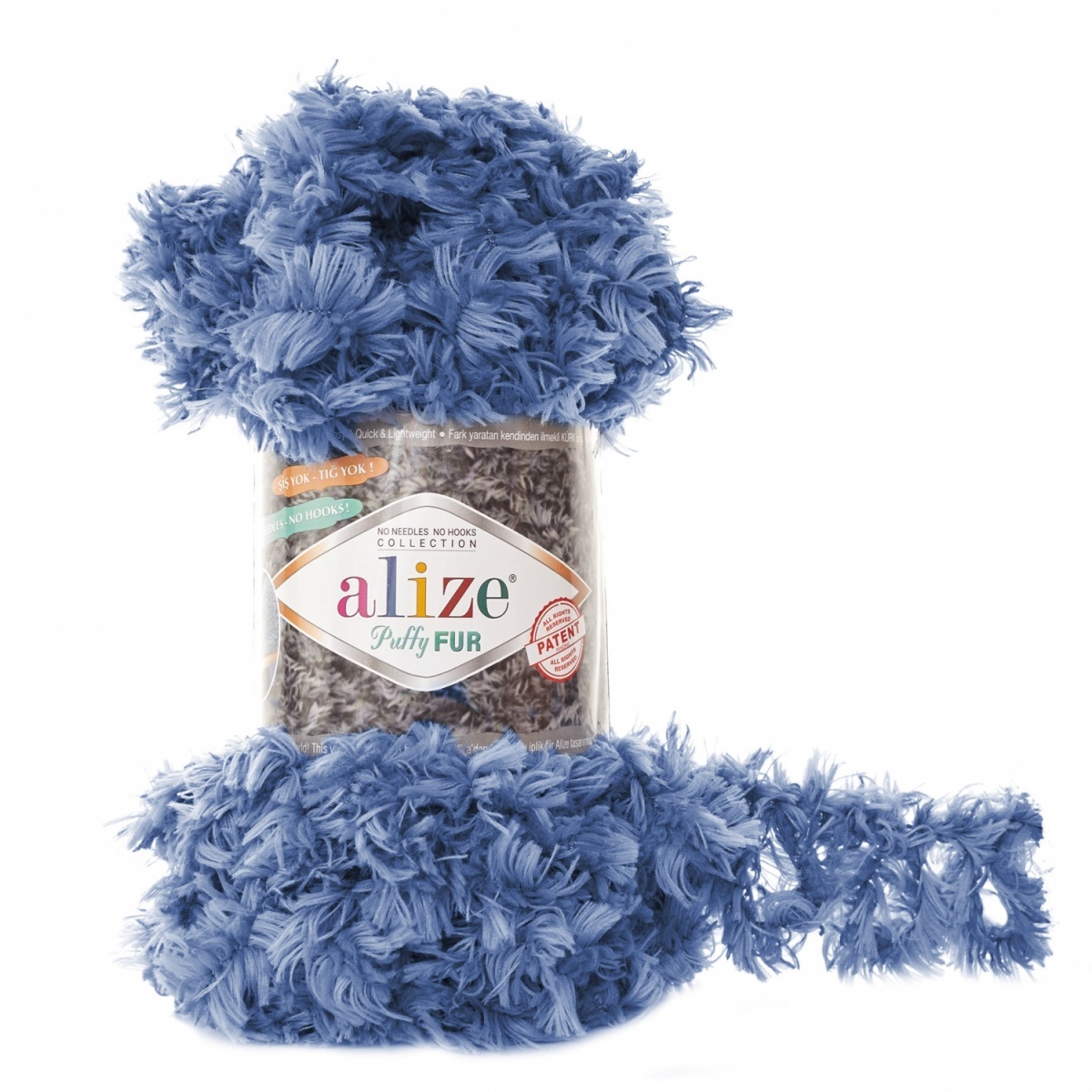 Alize Puffy Fur, 100% Polyester 5 Skein Value Pack, 500g фото 13