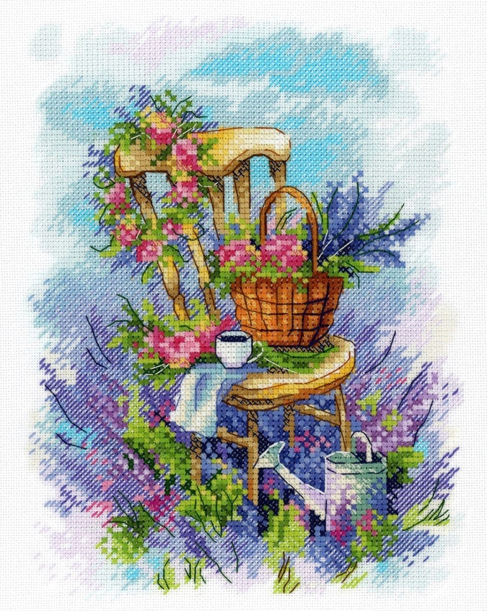 Lavender Breakfast Cross Stitch Kit фото 1
