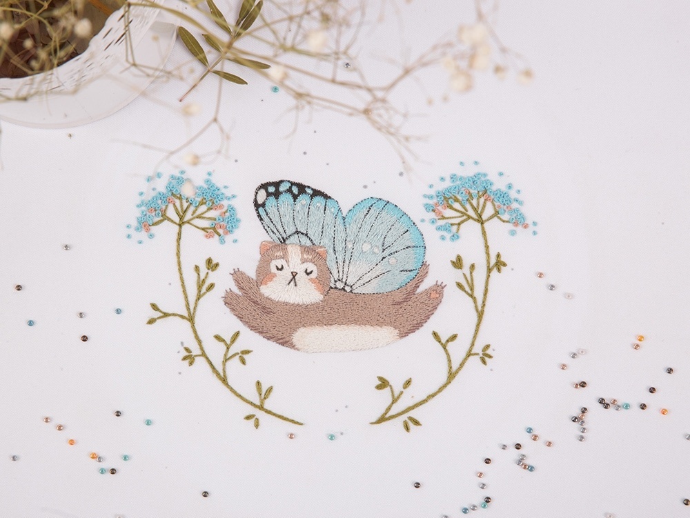 Fairycat Embroidery Kit фото 3