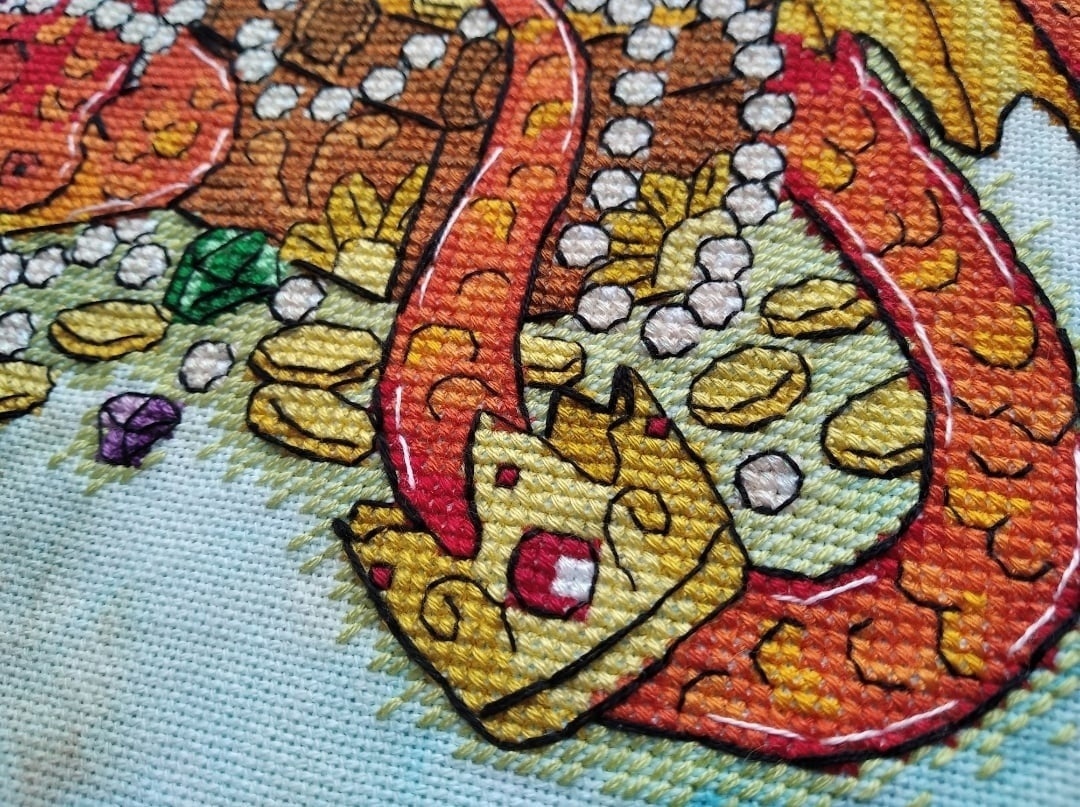 Dragon Treasury Cross Stitch Pattern фото 4