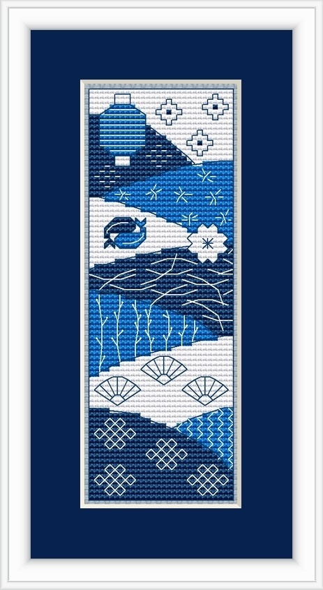 Japanese Bookmark Cross Stitch Pattern фото 1