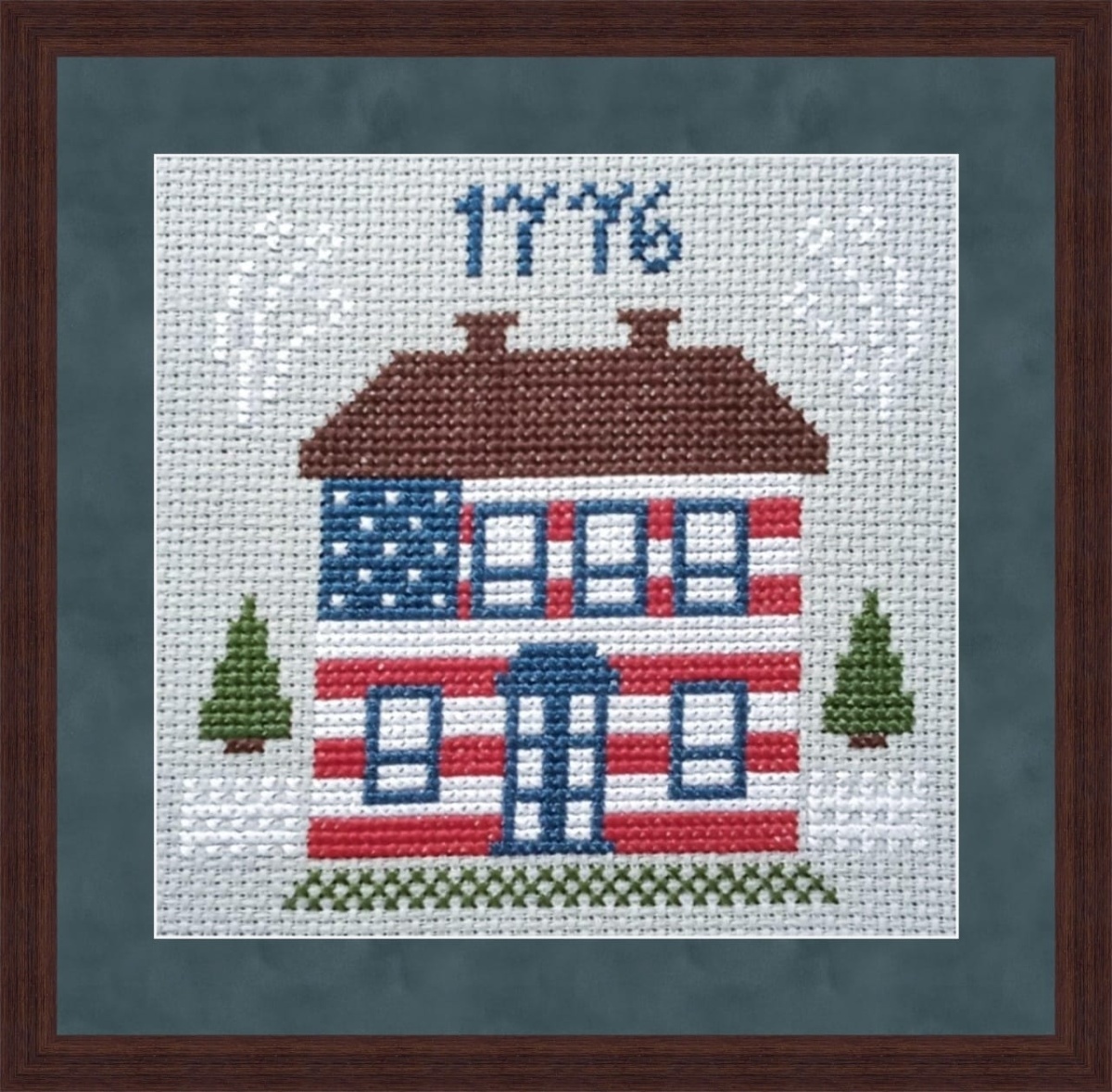 House 1776 Cross Stitch Pattern фото 1