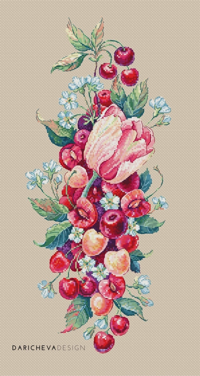 Taste of Spring Cross Stitch Pattern фото 6