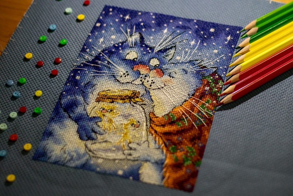 Cat Love Cross Stitch Pattern фото 5