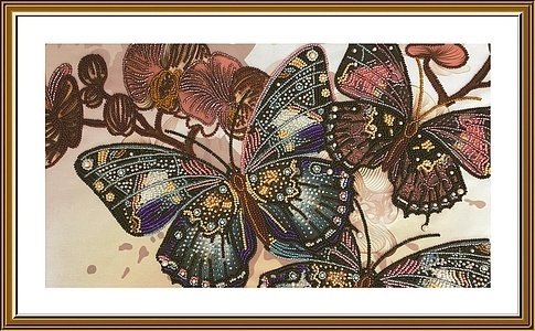 Moths Bead Embroidery Kit фото 1