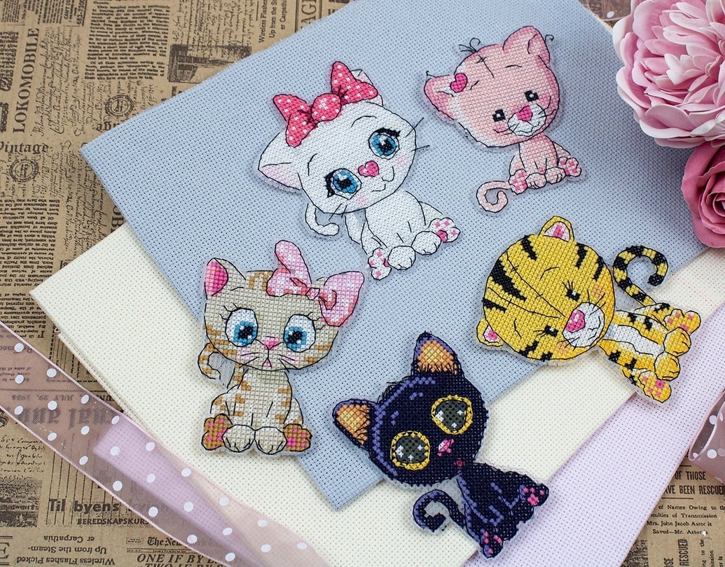 Kittens Cross Stitch Kit фото 4
