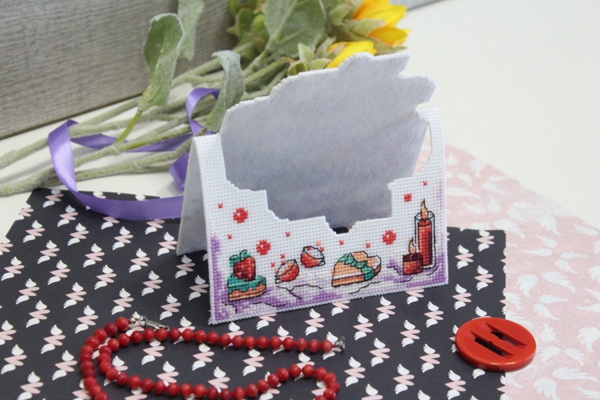 Postcard. Valentine Сard Cross Stitch Kit фото 4