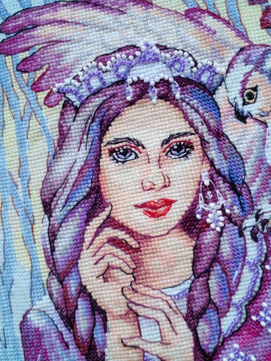 Divia - Slavic Goddess of the Moon Cross Stitch Pattern фото 3