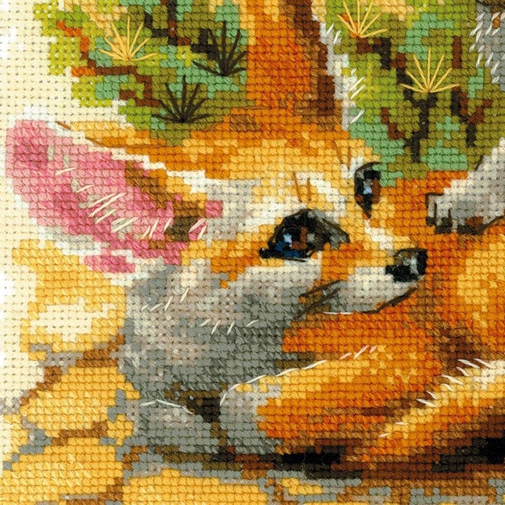 Desert Foxes Cross Stitch Kit фото 3
