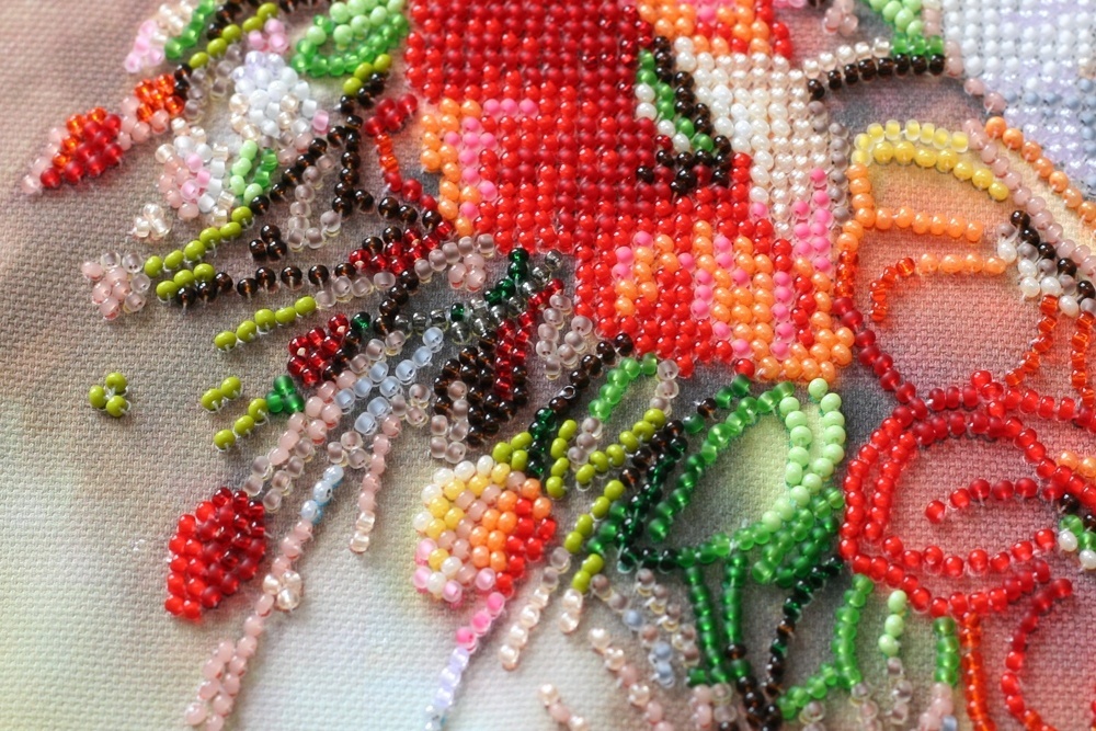Delicate Flowers Bead Embroidery Kit фото 3